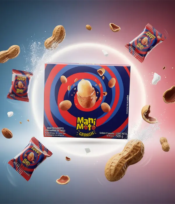 Maní Moto Cronch Colombina 528 g – Caja x 12 Unidades de 44 g