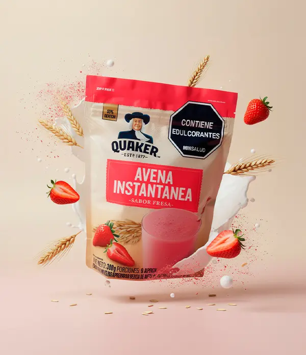 Quaker Avena Instantánea Sabor Fresa 300 g