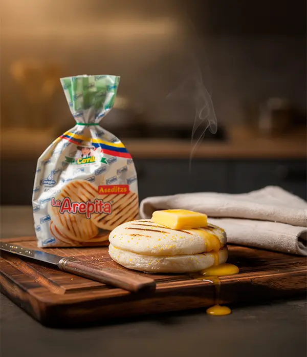 Arepa de Maíz Blanco Grande 6 Unidades