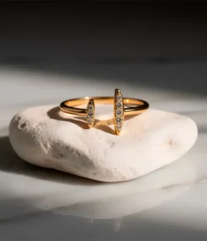 Anillo de Rodio Ajustable Midi
