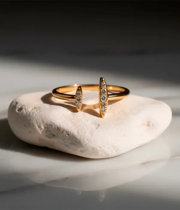Anillo de Rodio Ajustable Midi