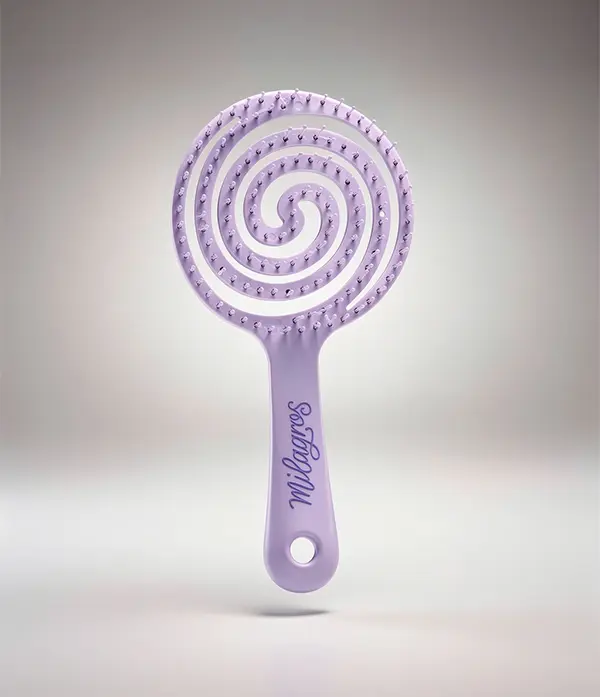 Cepillo Milagros Desenredante Espiral Morado