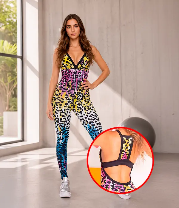 Enterizo Animal Print Multicolor