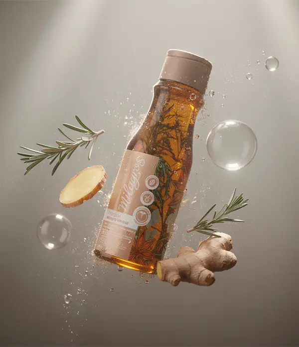 Shampoo Milagros Romero y Jengibre Herbal 400 ml