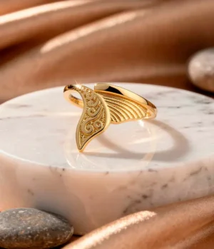 Anillo Cola de Sirena Ajustable Rodio