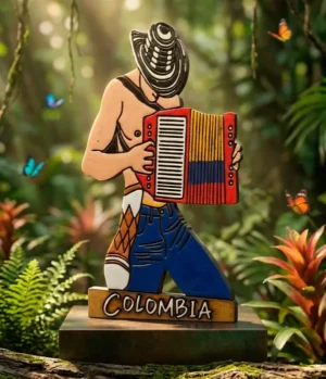 Adorno Decorativo Colombia Acordeón