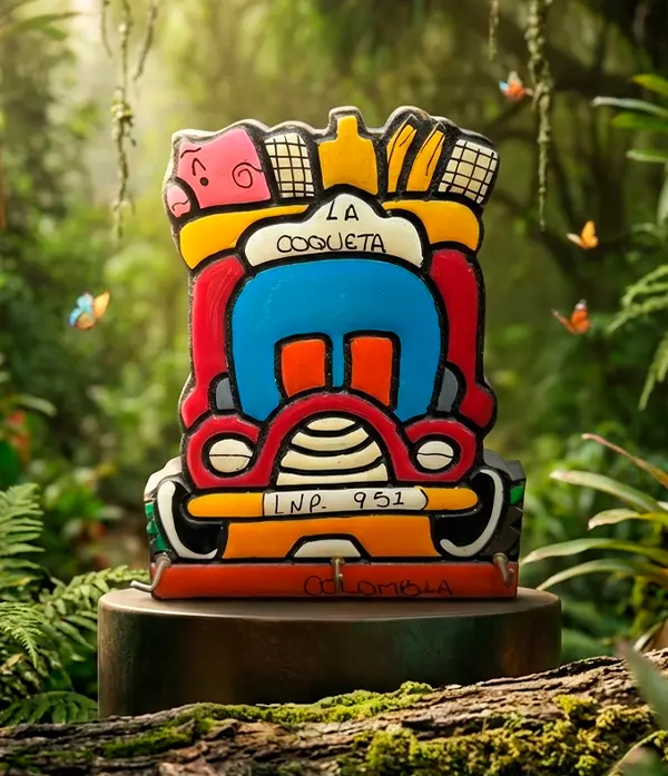 Chiva Colombiana Decorativa Artesanal