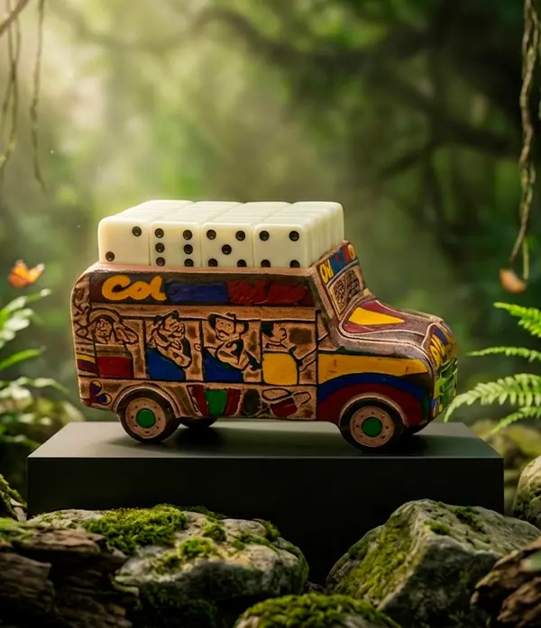 Colombia Chiva Dominó Decorativo